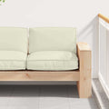Kissen Creme 80 x 80 x 12 cm Oxford-Stoff