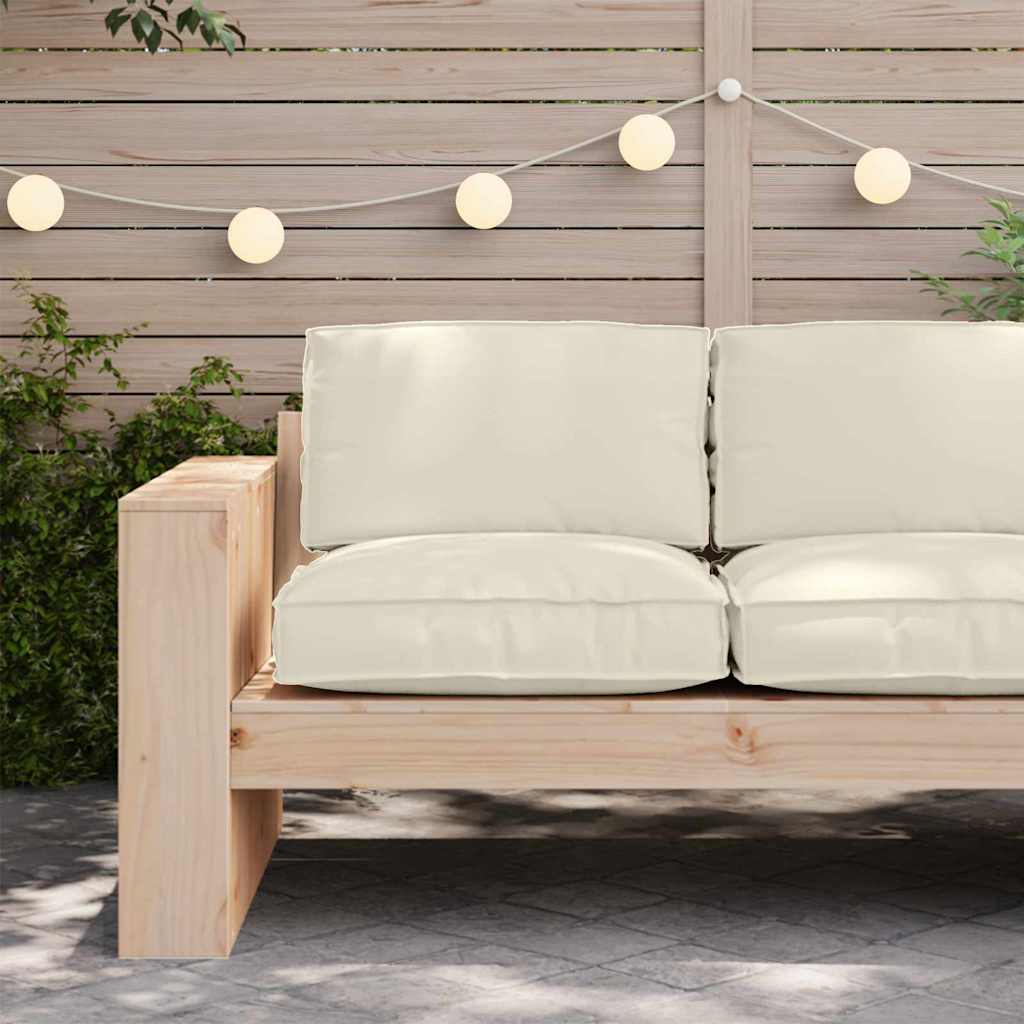 Kissen Creme 80 x 80 x 12 cm Oxford-Stoff