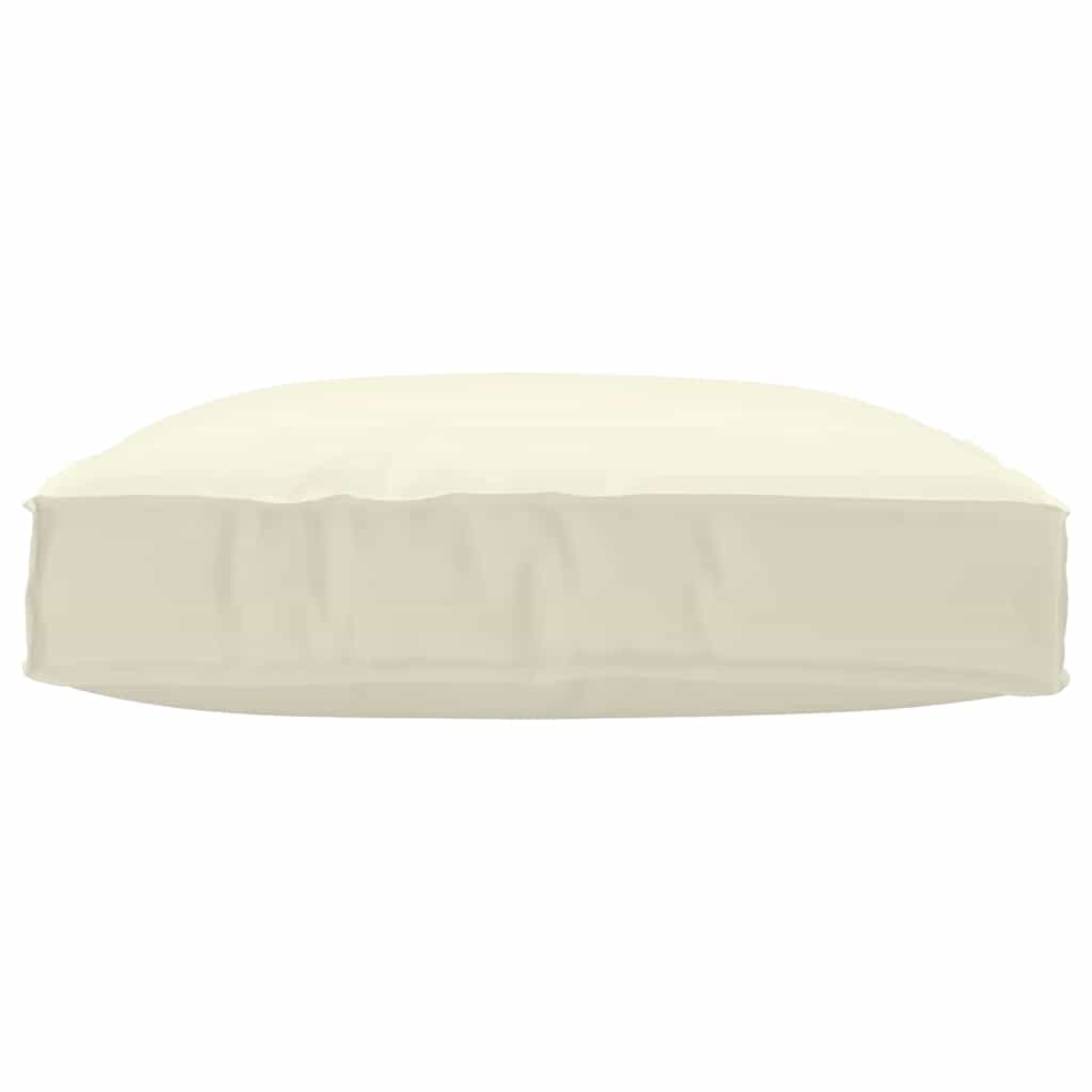 Kissen Creme 80 x 80 x 12 cm Oxford-Stoff