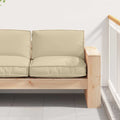 Kissen Beige 80 x 80 x 12 cm Oxford-Stoff