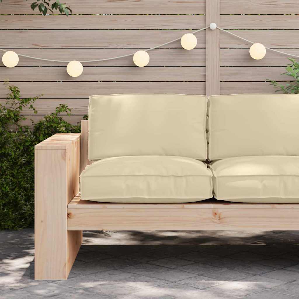 Kissen Beige 80 x 80 x 12 cm Oxford-Stoff
