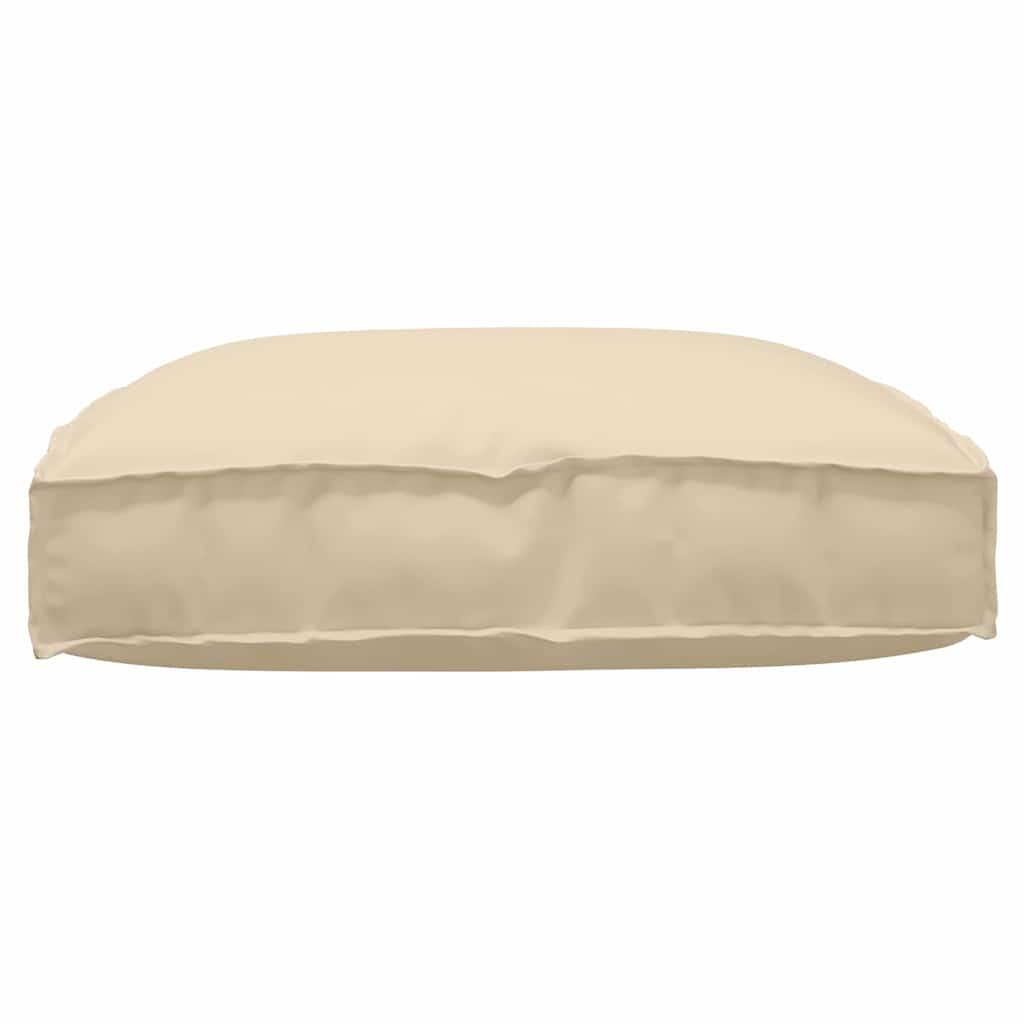Kissen Beige 80 x 80 x 12 cm Oxford-Stoff