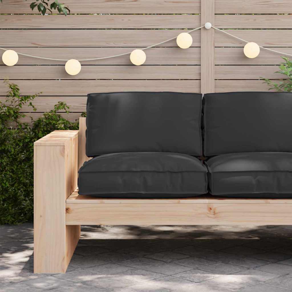 Kissen Schwarz 80 x 80 x 12 cm Oxford-Stoff