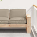 Kissen Taupe 80 x 80 x 12 cm Oxford-Stoff