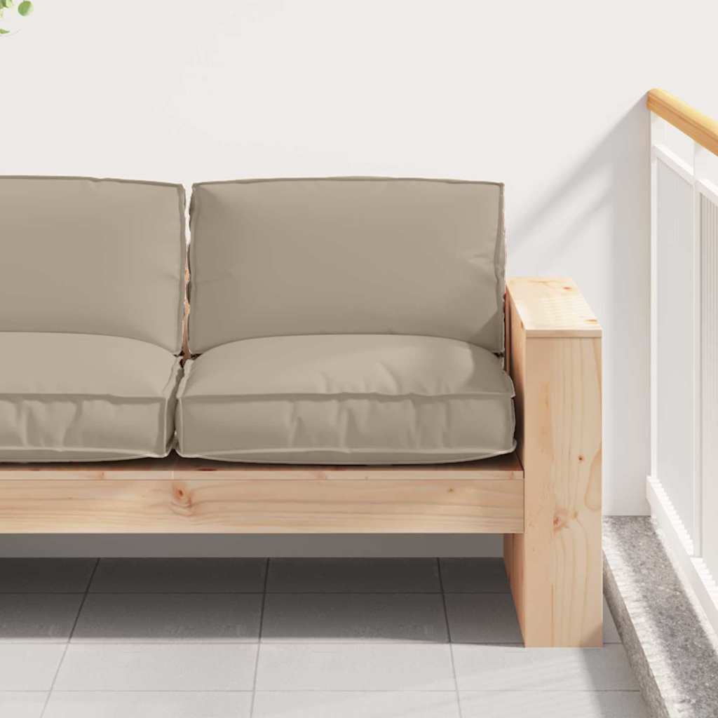 Kissen Taupe 80 x 80 x 12 cm Oxford-Stoff
