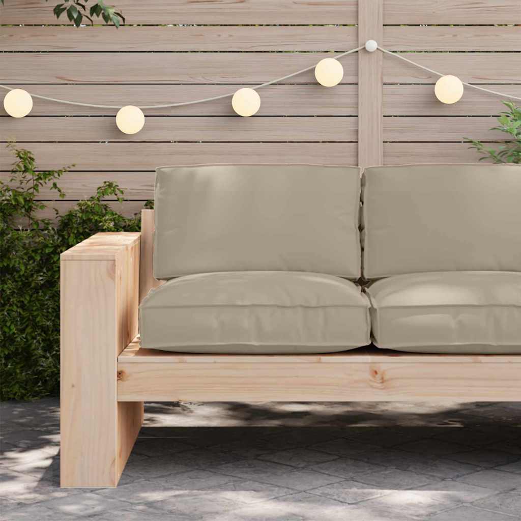 Kissen Taupe 80 x 80 x 12 cm Oxford-Stoff