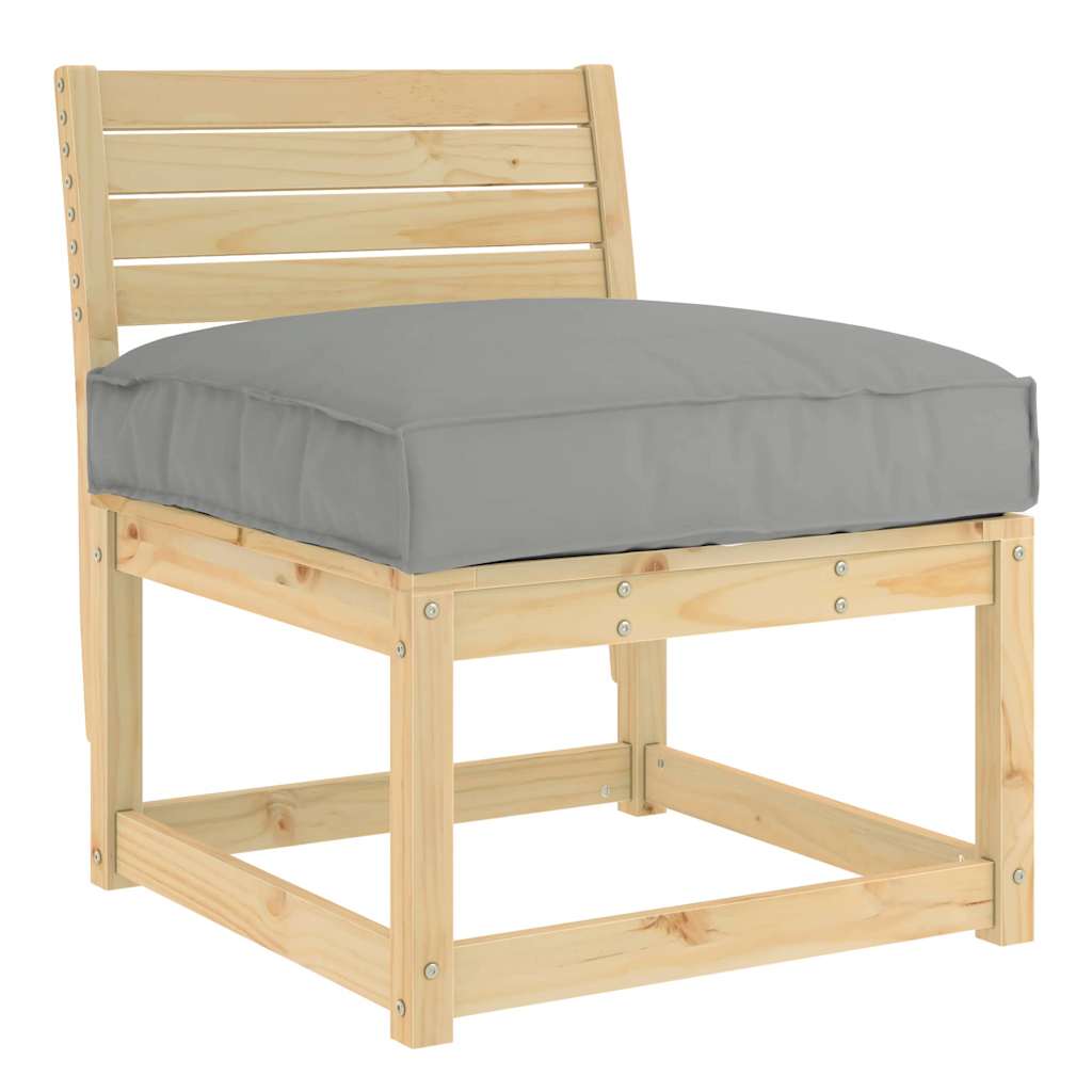 Kissen Taupe 80 x 80 x 12 cm Oxford-Stoff