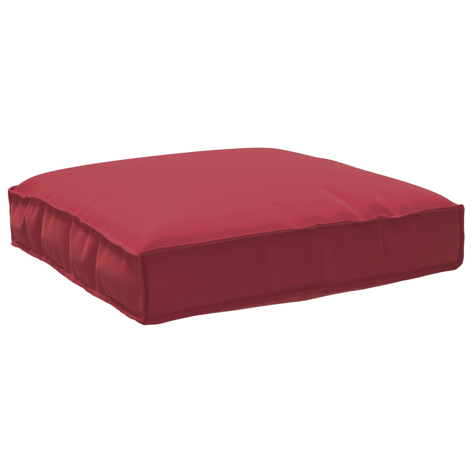 Kissen Weinrot 80 x 80 x 12 cm Oxford-Stoff