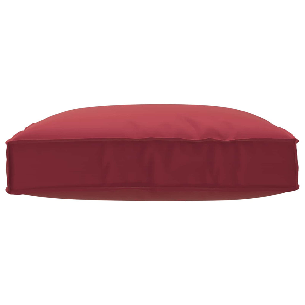 Kissen Weinrot 80 x 80 x 12 cm Oxford-Stoff