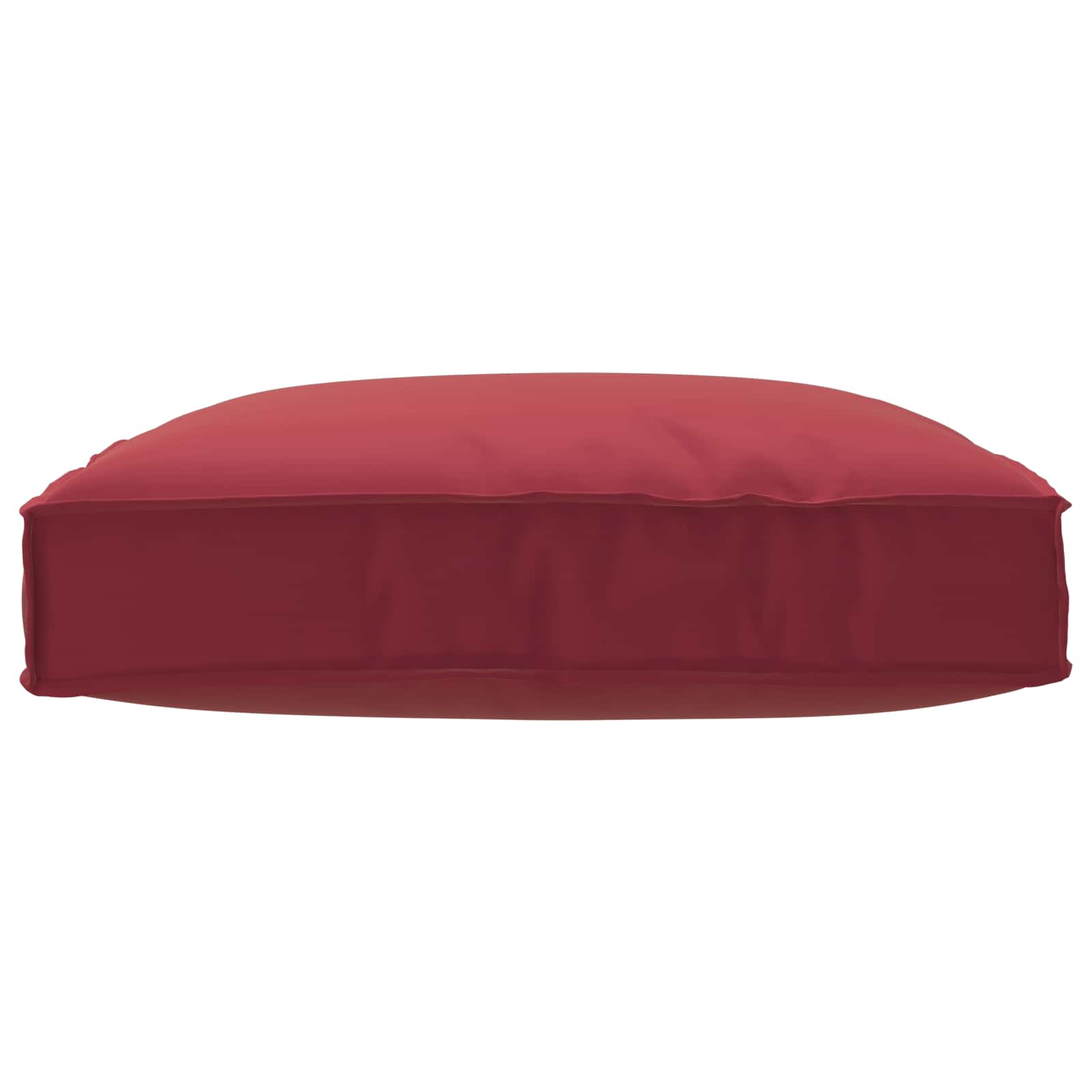 Kissen Weinrot 80 x 80 x 12 cm Oxford-Stoff