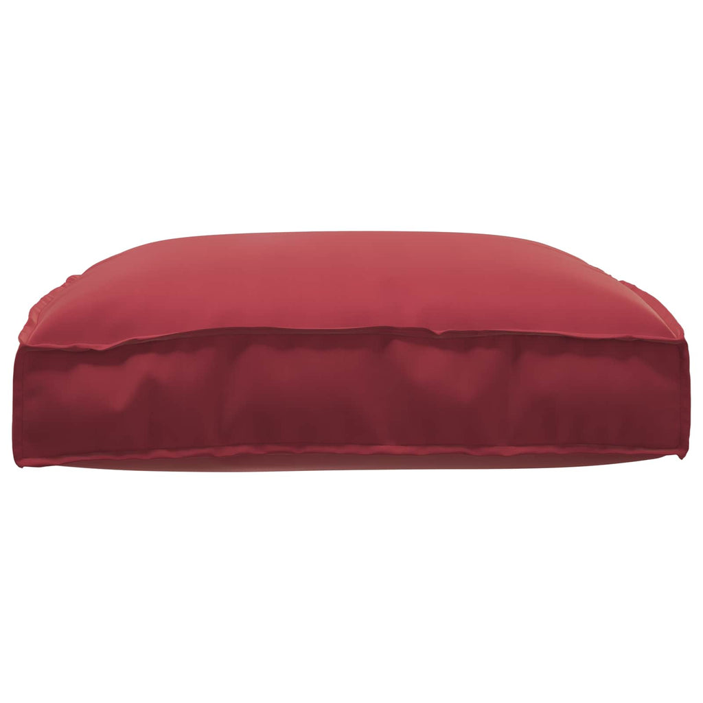 Kissen Weinrot 80 x 80 x 12 cm Oxford-Stoff