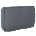 Kissen Anthrazit 70 x 40 x 12 cm Oxford-Stoff