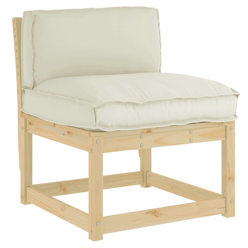 Kissen Creme 70 x 40 x 12 cm Oxford-Stoff