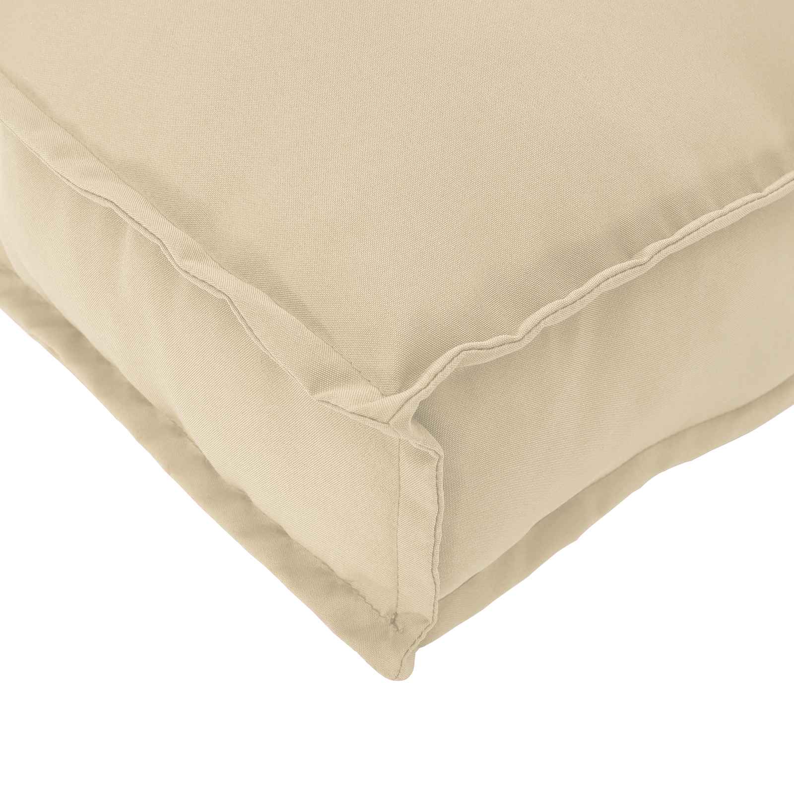 Kissen Beige 70 x 40 x 12 cm Oxford-Stoff