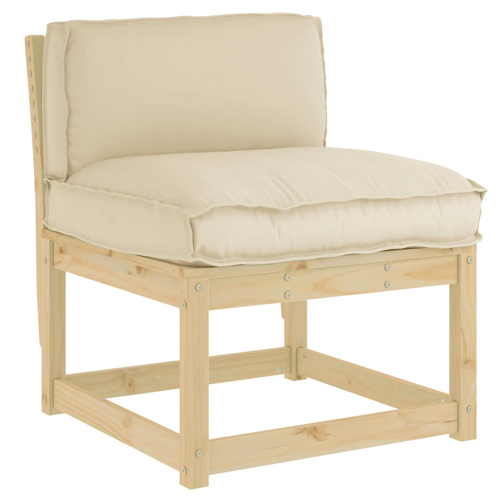 Kissen Beige 70 x 40 x 12 cm Oxford-Stoff