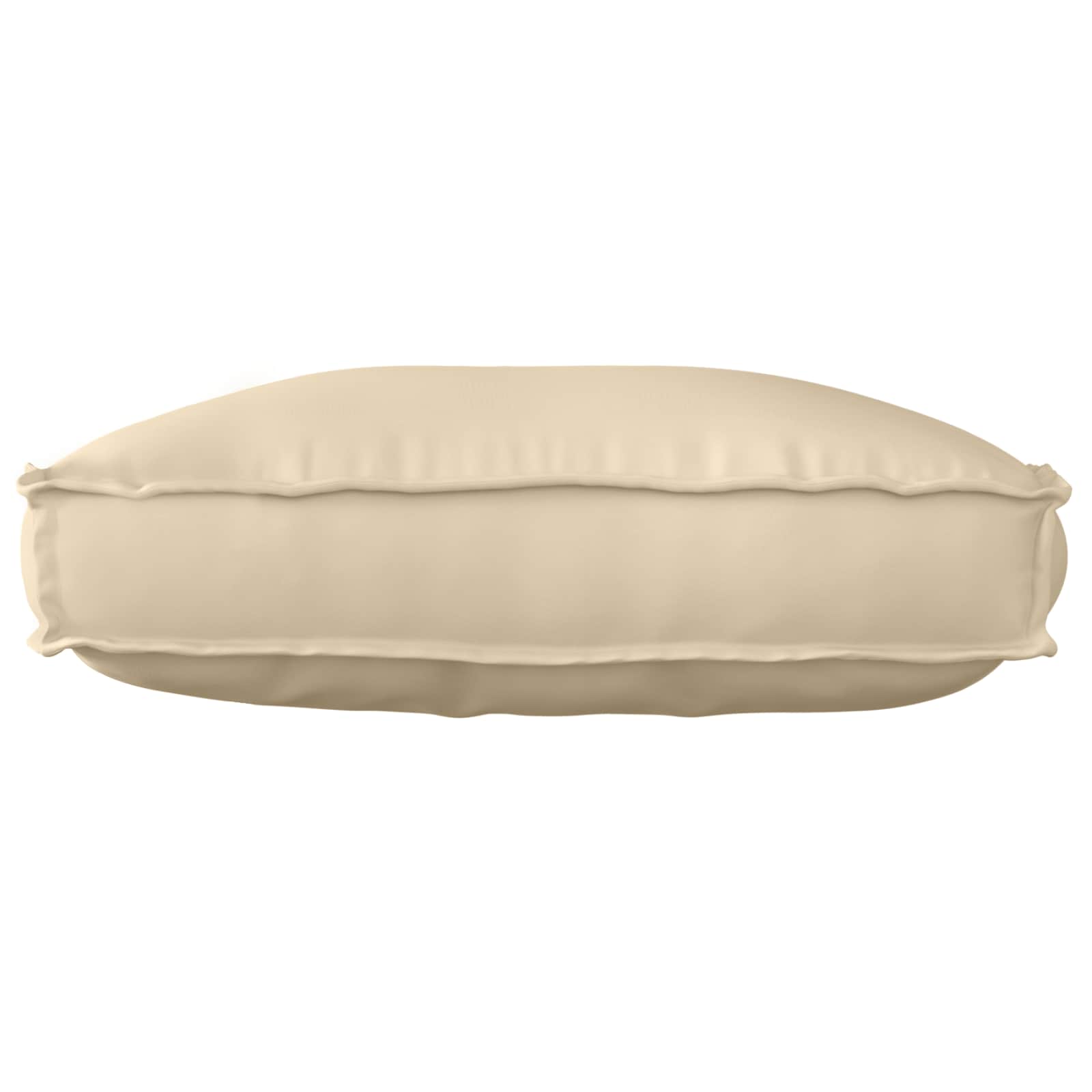 Kissen Beige 70 x 40 x 12 cm Oxford-Stoff