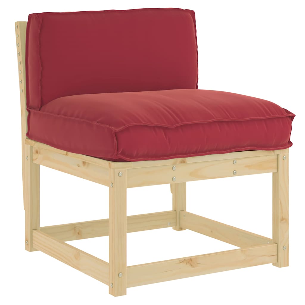 Kissen Weinrot 70 x 40 x 12 cm Oxford-Stoff