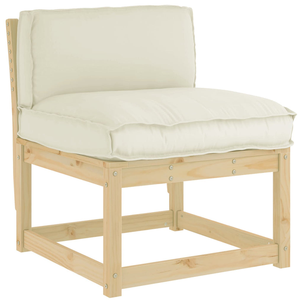 Kissen Creme 80 x 40 x 12 cm Oxford-Stoff