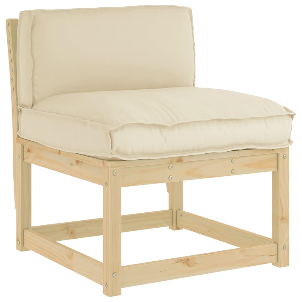 Kissen Beige 80 x 40 x 12 cm Oxford-Stoff