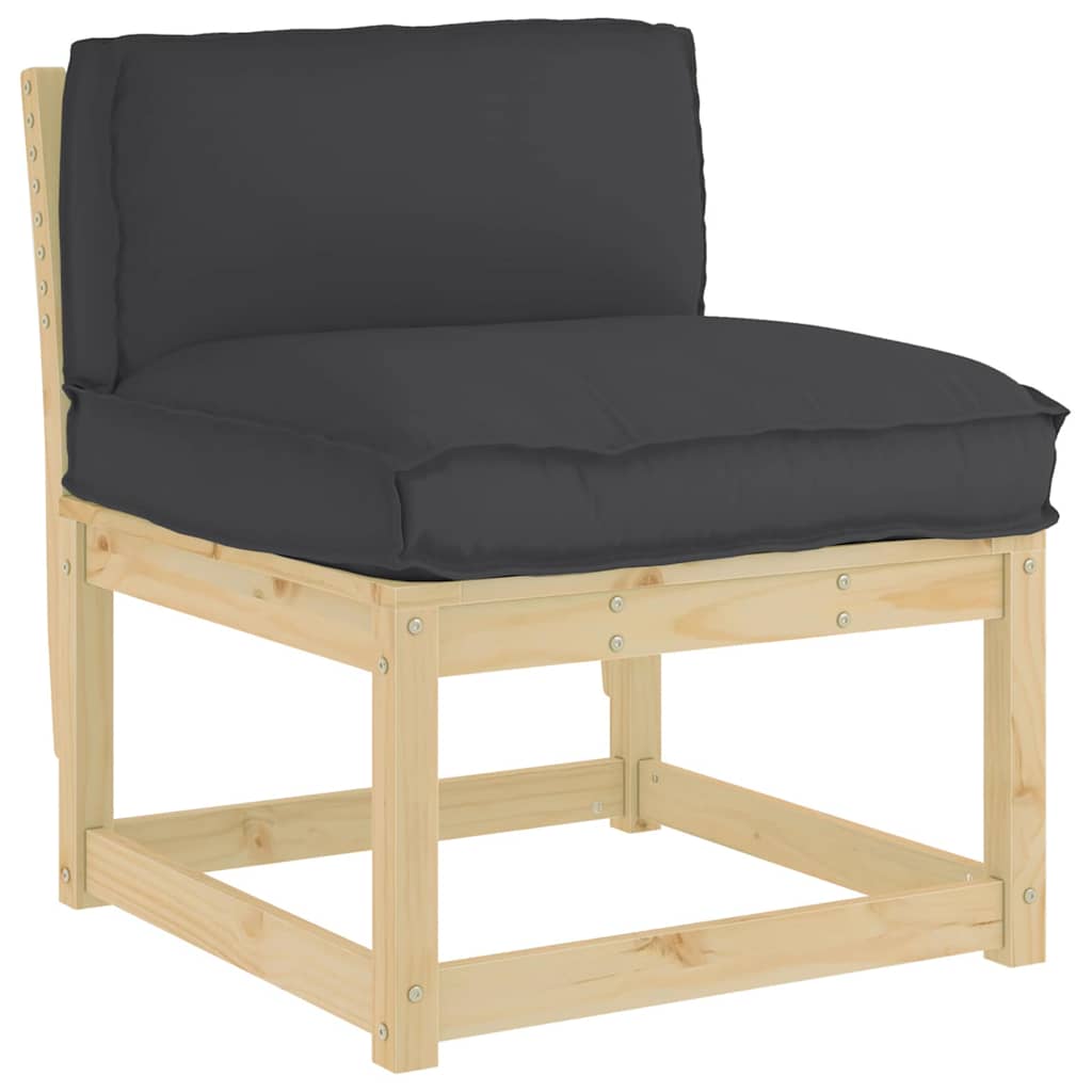 Kissen Schwarz 80 x 40 x 12 cm Oxford-Stoff