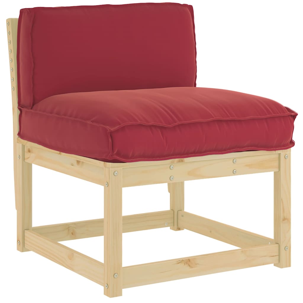 Kissen Weinrot 80 x 40 x 12 cm Oxford-Stoff