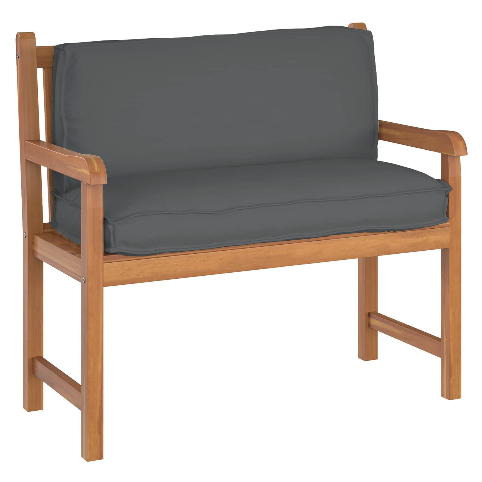 Kissen Anthrazit 120 x 40 x 12 cm Oxford-Stoff