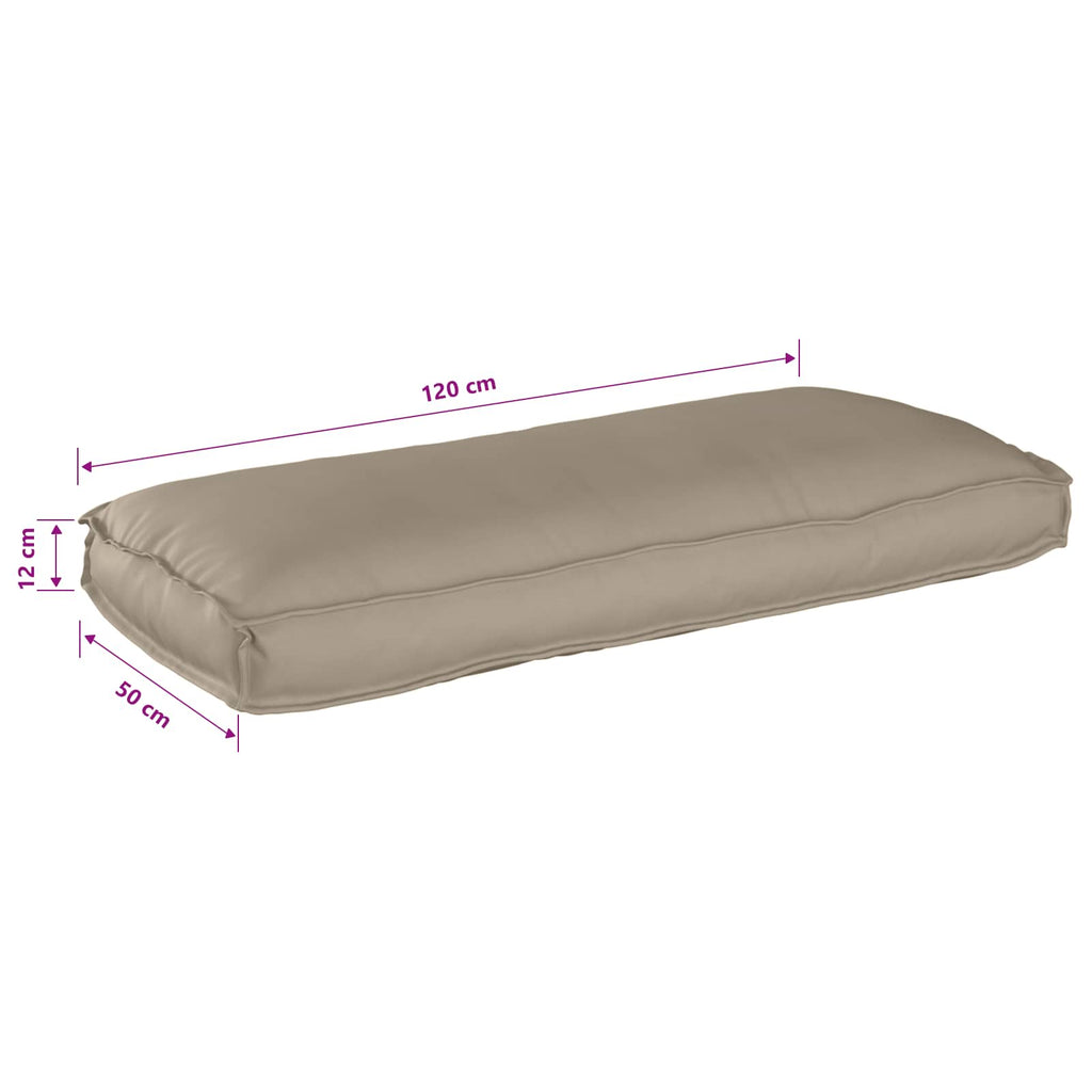 Kissen Taupe 120 x 50 x 12 cm Oxford-Stoff