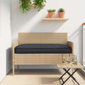 Kissen Schwarz 120 x 60 x 12 cm Oxford-Stoff