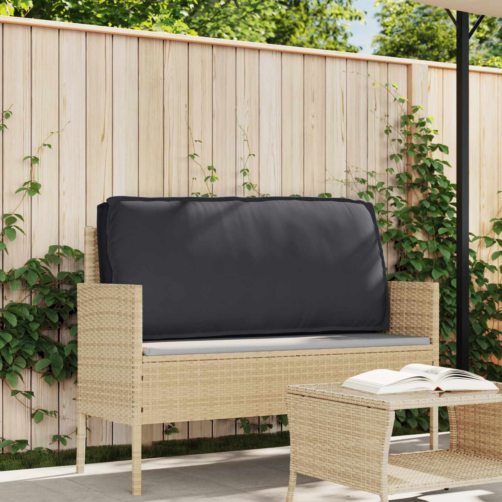 Kissen Schwarz 120 x 60 x 12 cm Oxford-Stoff