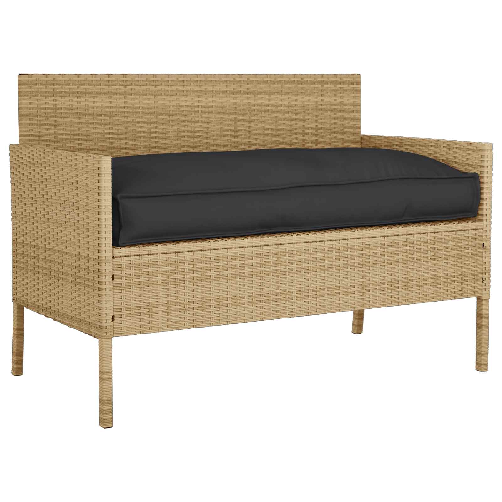 Kissen Schwarz 120 x 60 x 12 cm Oxford-Stoff