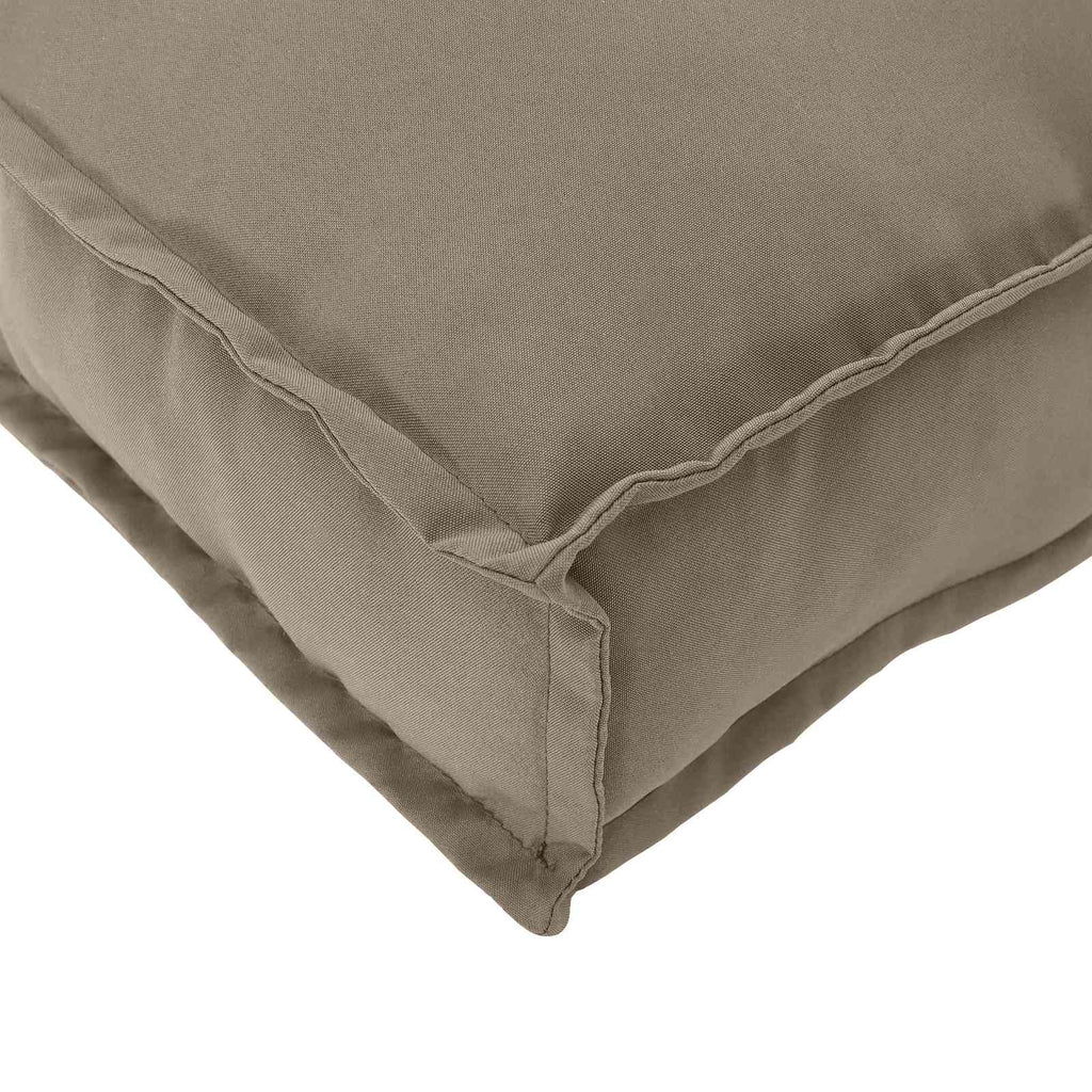 Kissen Taupe 120 x 60 x 12 cm Oxford-Stoff