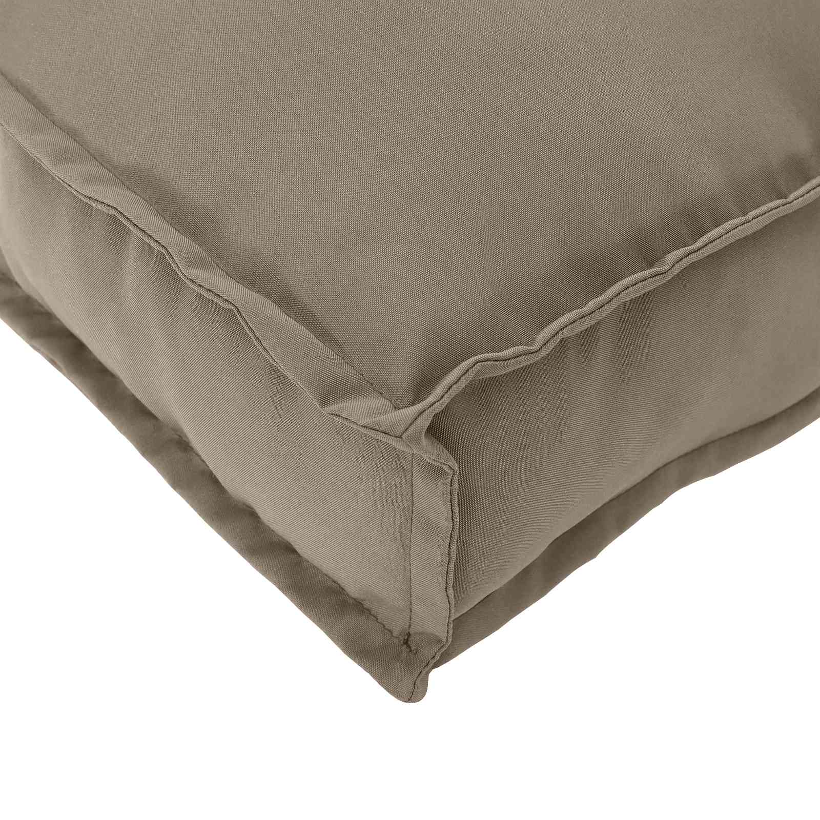 Kissen Taupe 120 x 60 x 12 cm Oxford-Stoff