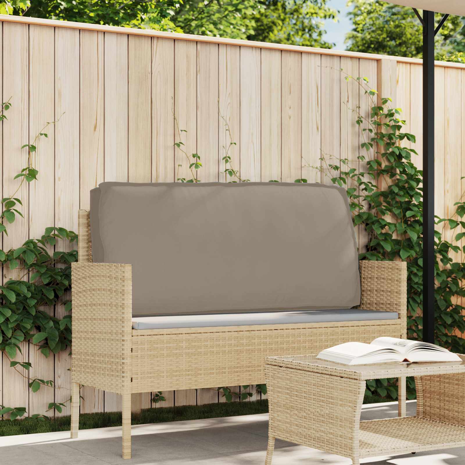 Kissen Taupe 120 x 60 x 12 cm Oxford-Stoff