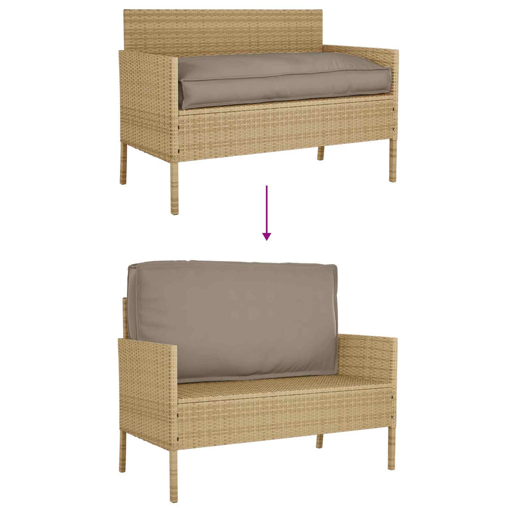 Kissen Taupe 120 x 60 x 12 cm Oxford-Stoff