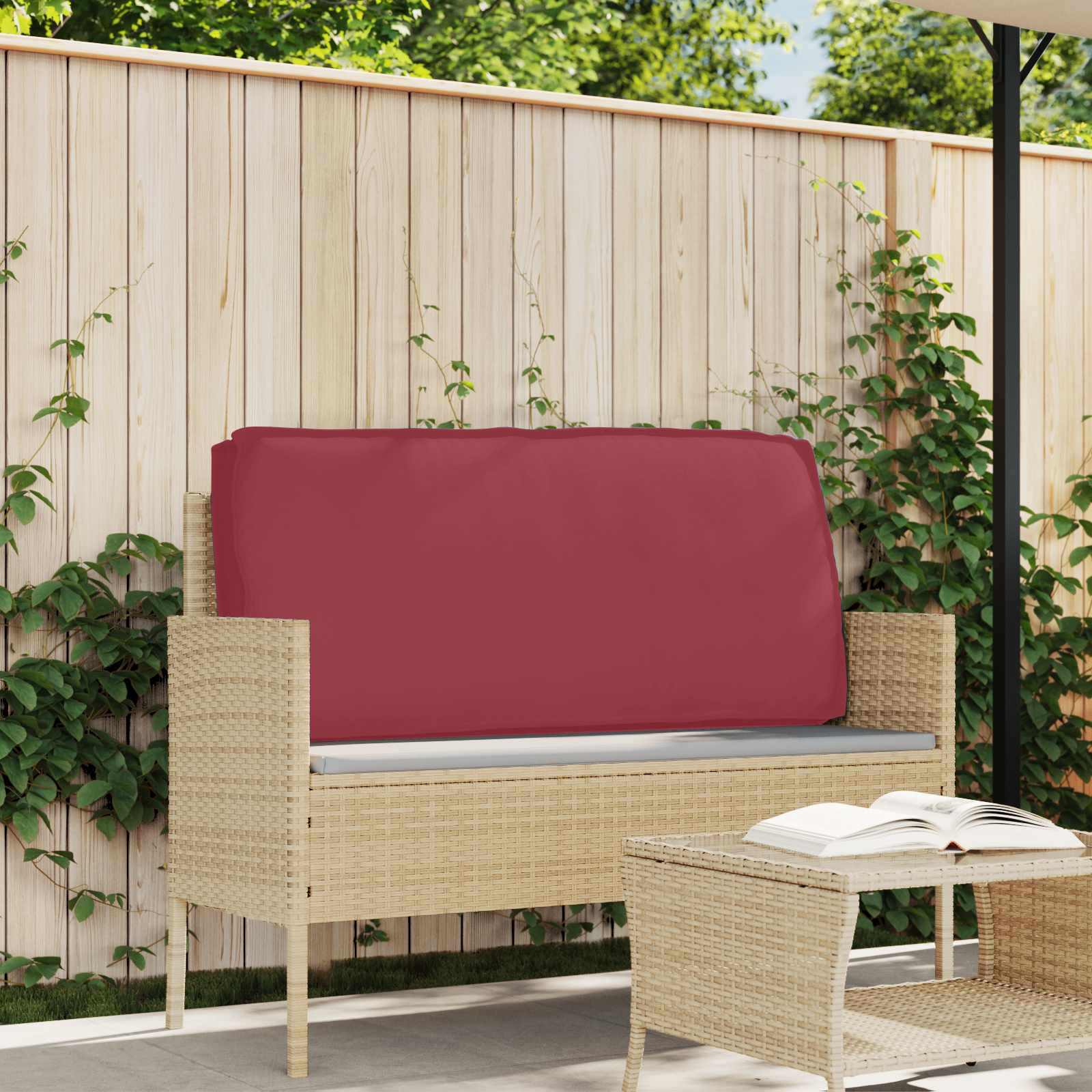 Kissen Weinrot 120 x 60 x 12 cm Oxford-Stoff