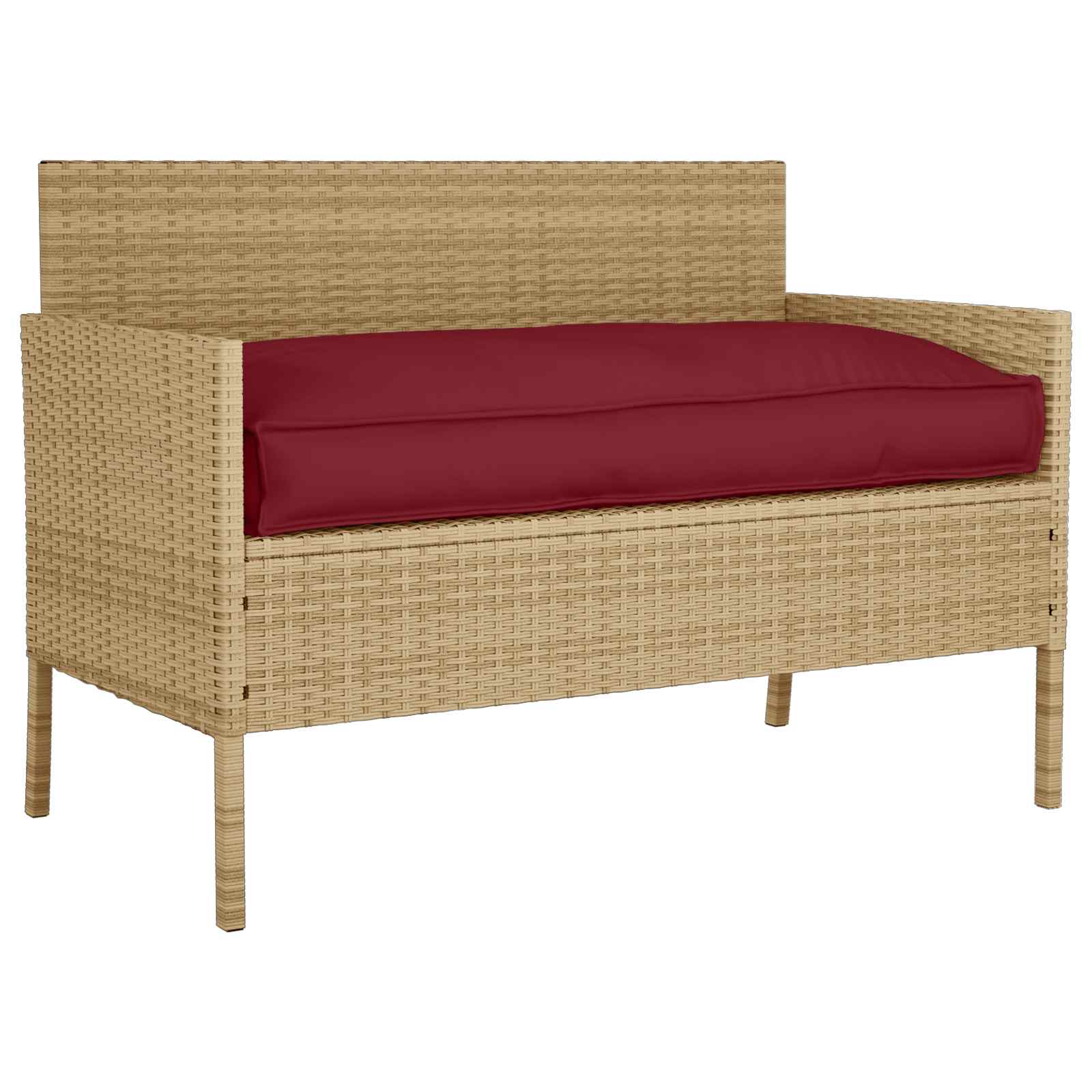 Kissen Weinrot 120 x 60 x 12 cm Oxford-Stoff