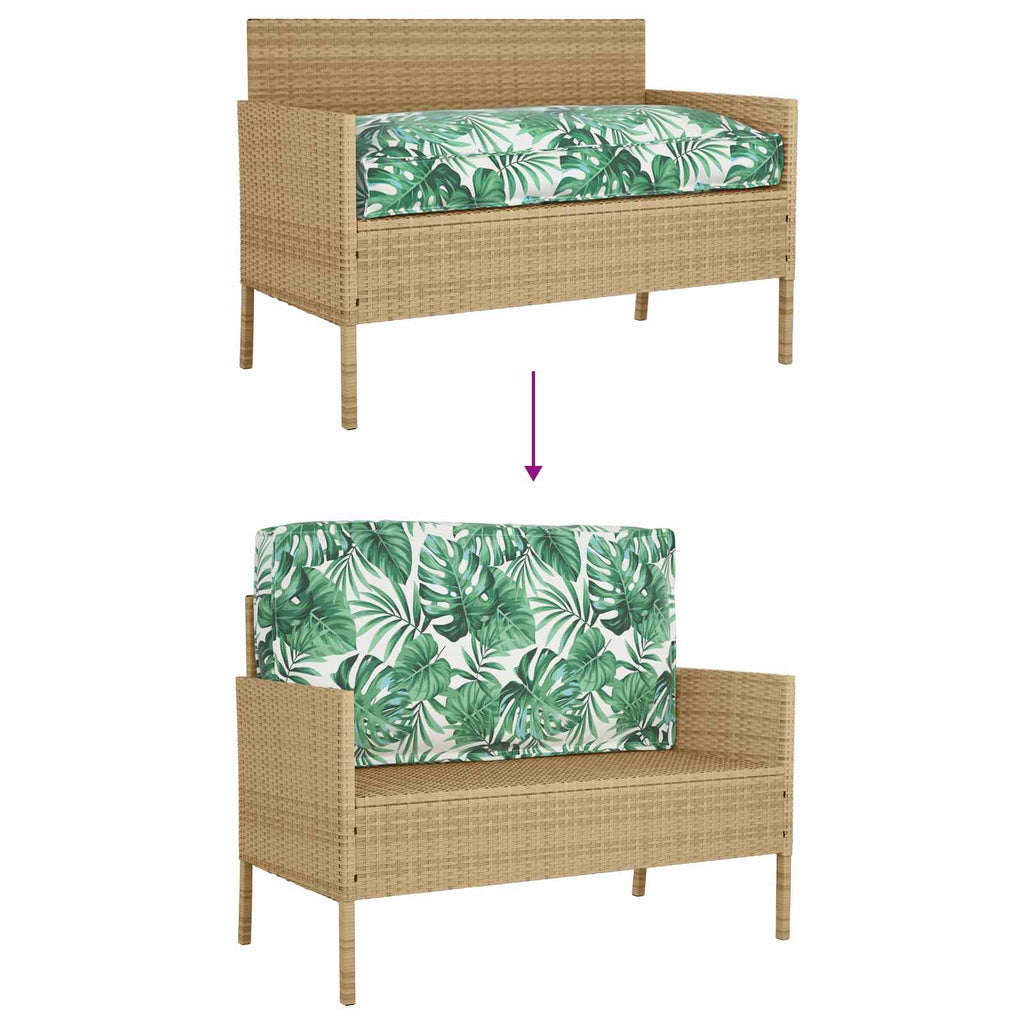 Kissen Blattmuster 120 x 60 x 12 cm Oxford-Stoff Blatt
