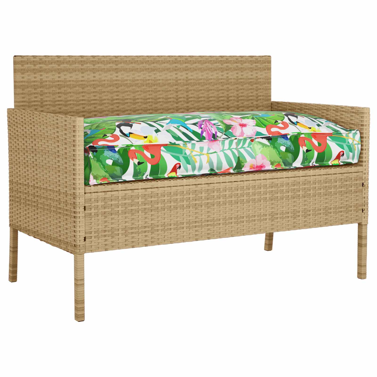 Kissen Floral Mehrfarbig 120 x 60 x 12 cm Oxford-Stoff