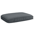 Kissen Anthrazit 120 x 80 x 12 cm Oxford-Stoff