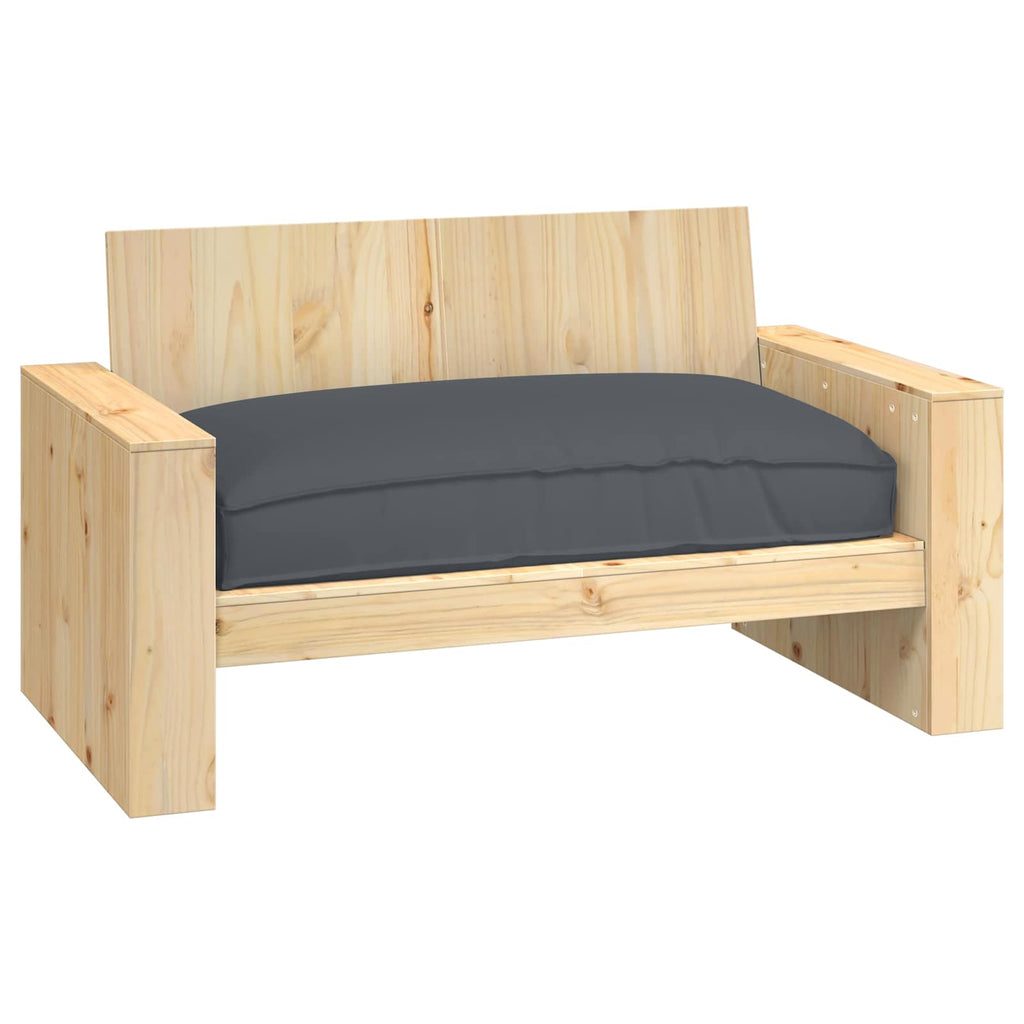 Kissen Anthrazit 120 x 80 x 12 cm Oxford-Stoff