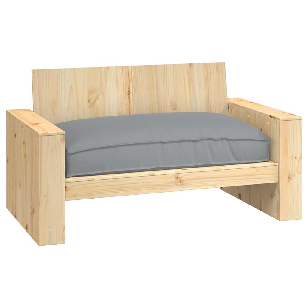 Kissen Grau 120 x 80 x 12 cm Oxford-Stoff