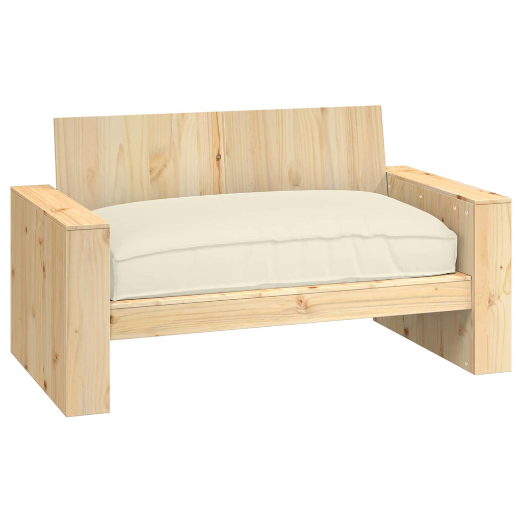 Kissen Creme 120 x 80 x 12 cm Oxford-Stoff