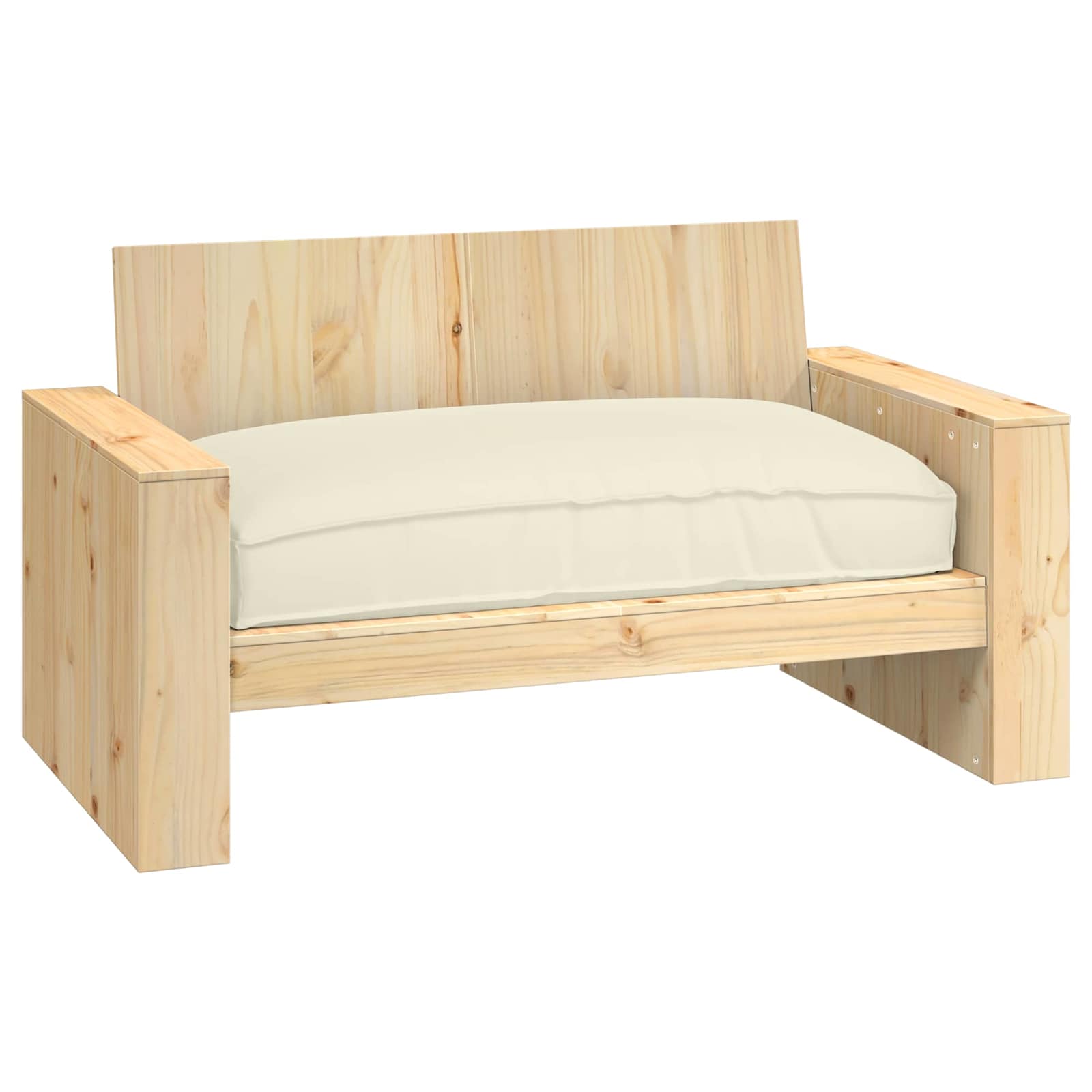 Kissen Creme 120 x 80 x 12 cm Oxford-Stoff