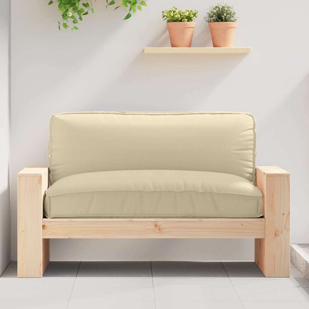 Kissen Beige 120 x 80 x 12 cm Oxford-Stoff