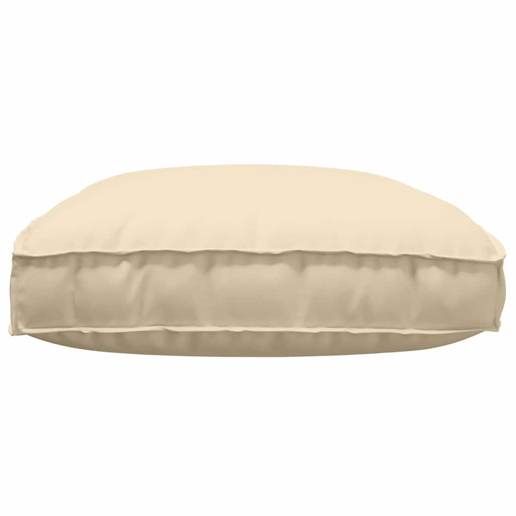 Kissen Beige 120 x 80 x 12 cm Oxford-Stoff