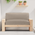Kissen Taupe 120 x 80 x 12 cm Oxford-Stoff