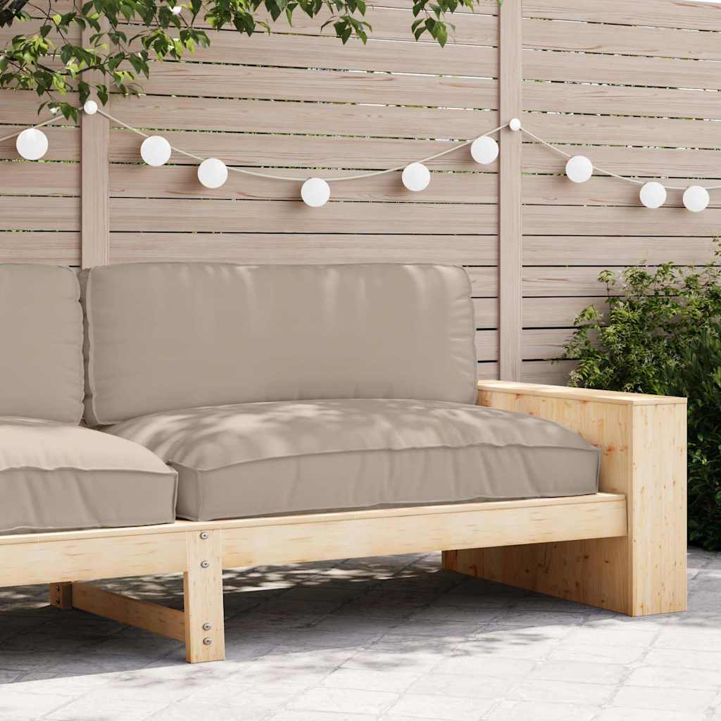 Kissen Taupe 120 x 80 x 12 cm Oxford-Stoff