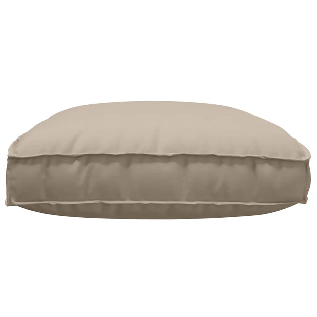Kissen Taupe 120 x 80 x 12 cm Oxford-Stoff