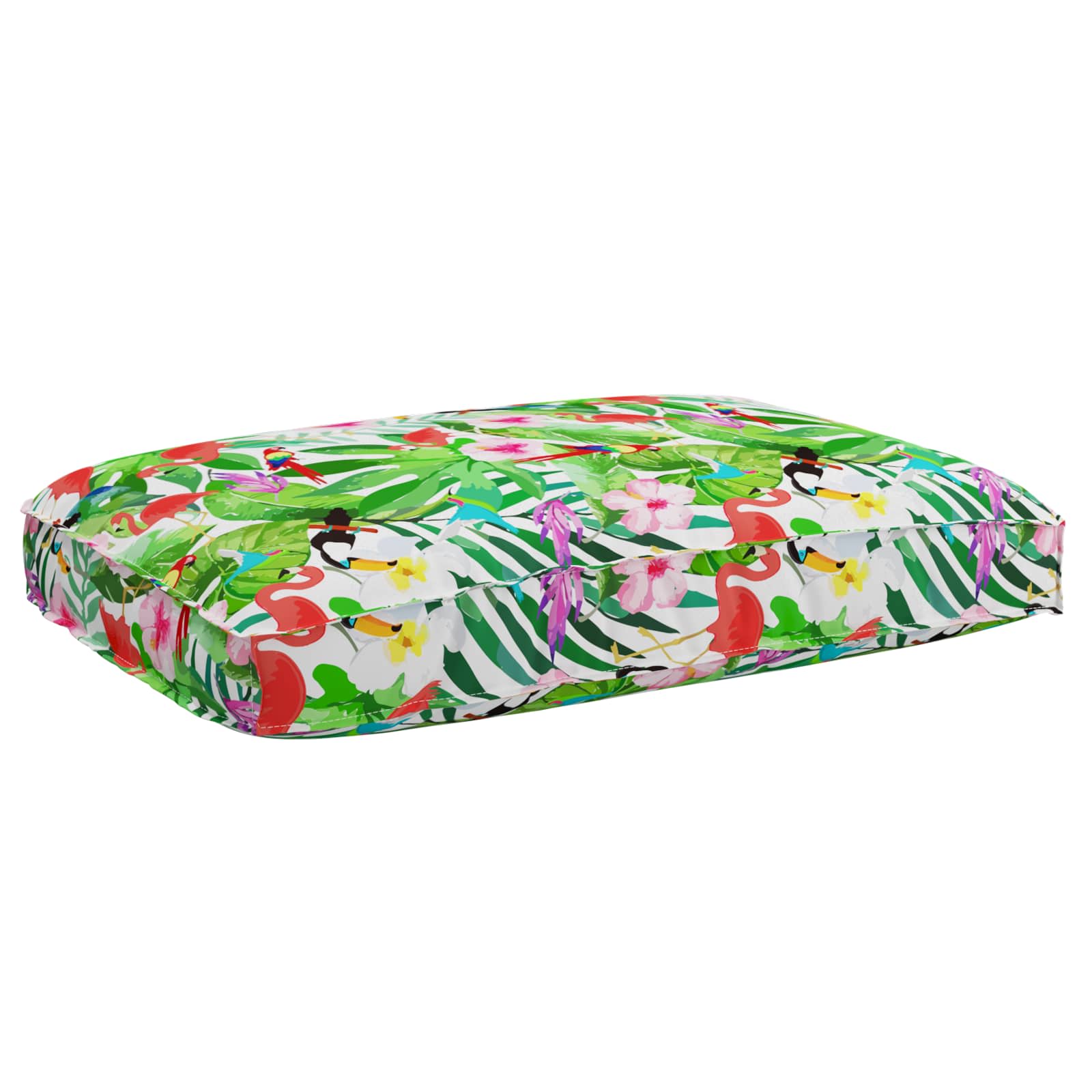 Kissen Floral Mehrfarbig 120 x 80 x 12 cm Oxford-Stoff