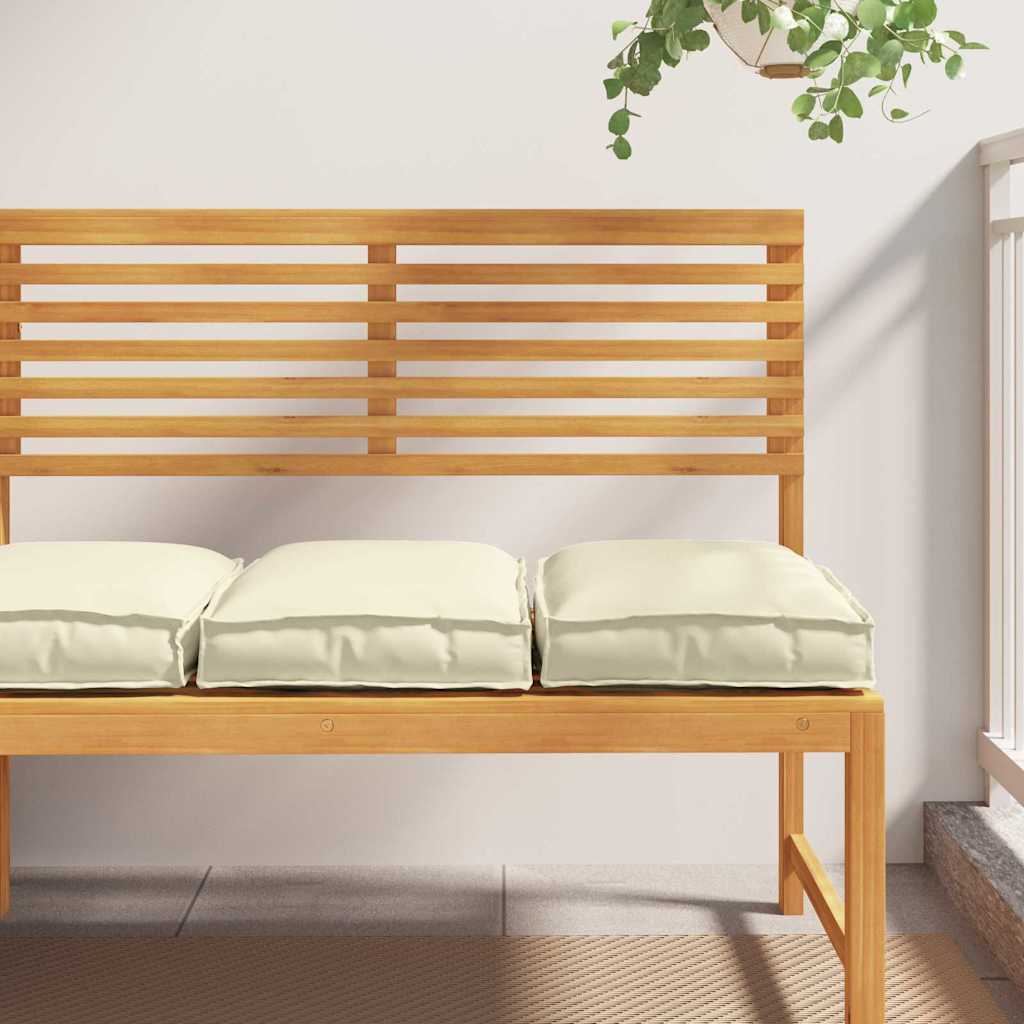 Kissen 2 pcs Creme 40 x 40 x 8 cm Oxford-Stoff